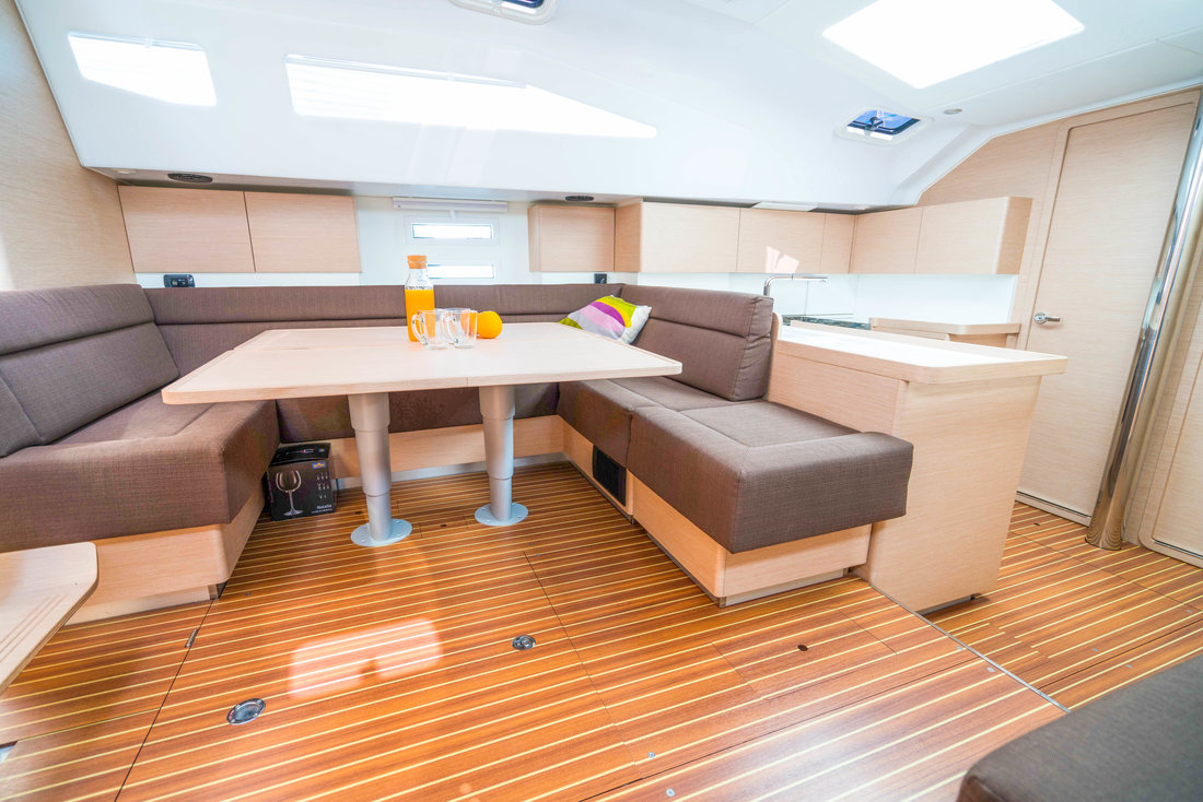 Escape II, a Elan Impression 50 sailboat at Grad Biograd na Moru, Croatia