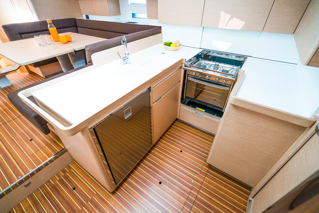 Escape II, a Elan Impression 50 sailboat at Grad Biograd na Moru, Croatia