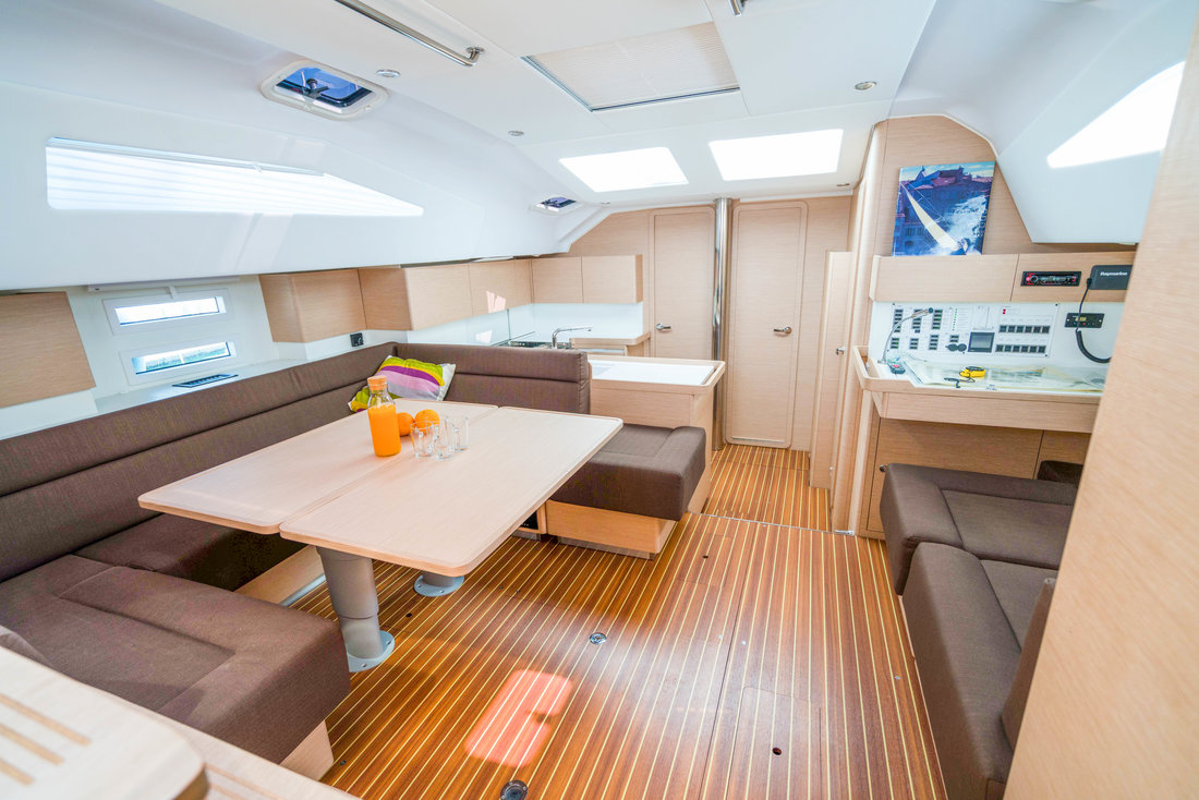 Escape II, a Elan Impression 50 sailboat at Grad Biograd na Moru, Croatia