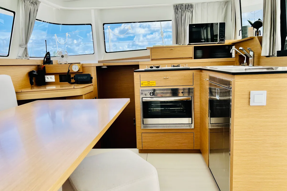 Salon of Moana Denia Bareboat, a Excess 11 catamaran at Dénia, Spain