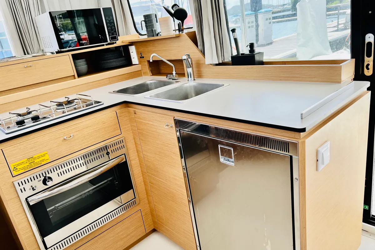 Galley of Moana Denia Bareboat, a Excess 11 catamaran at Dénia, Spain