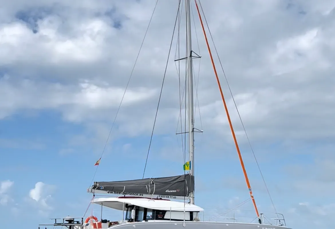 Exterior view of Moana Denia Bareboat, a Excess 11 catamaran at Dénia, Spain