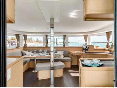 Salon of Patagonia, a Lagoon 42 catamaran at Alameda, United States