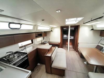 Galley of My Way, a Beneteau Oceanis 51.1 sailboat at Athens, Greece