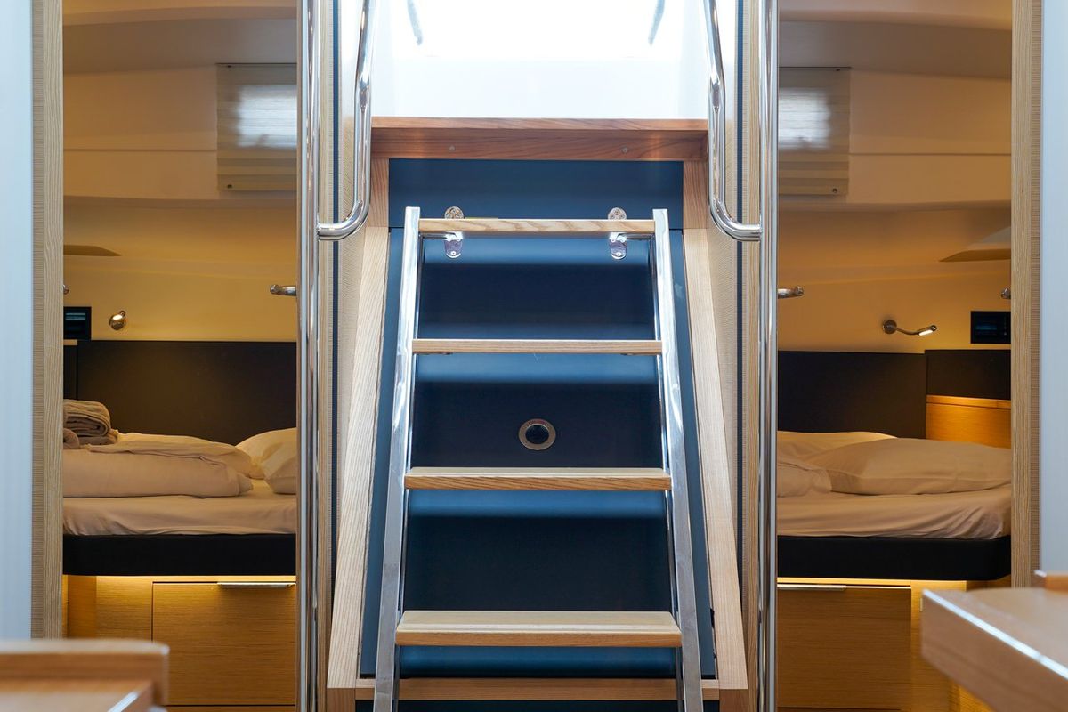 Cabin on Janina, a Hanse Yachts Hanse 460 sailboat at Seget Donji, Croatia