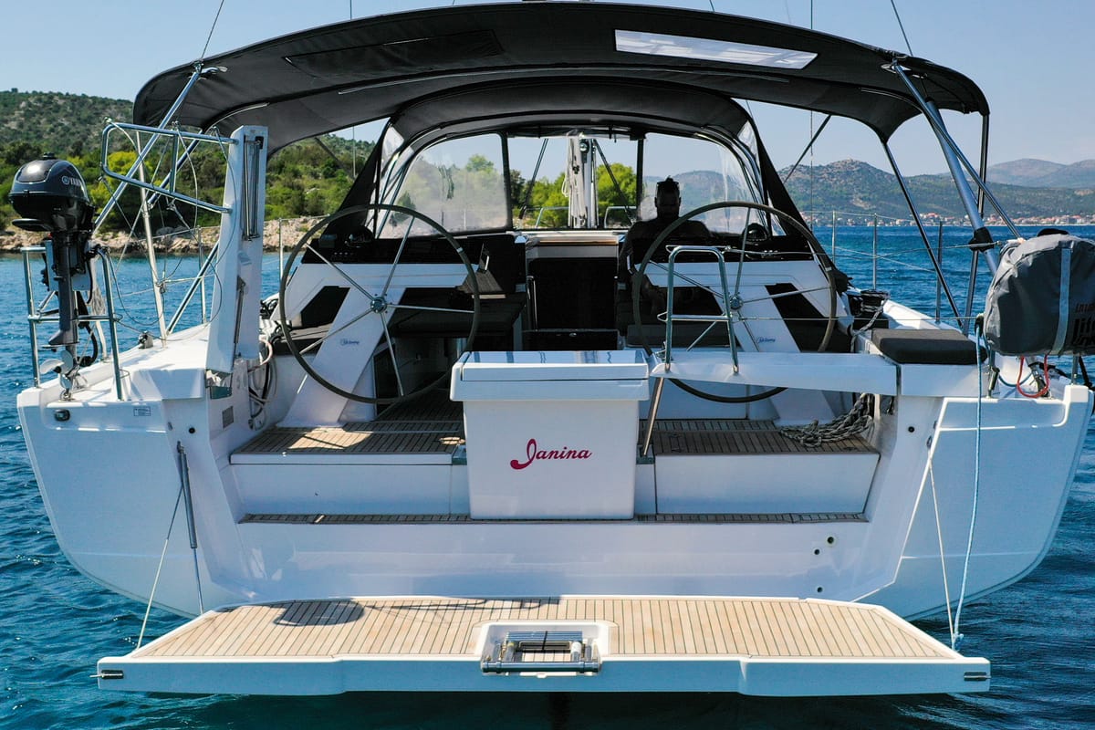 Janina, a Hanse Yachts Hanse 460 sailboat at Seget Donji, Croatia