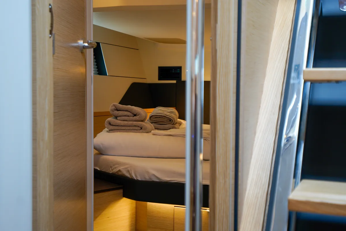 Janina, a Hanse Yachts Hanse 460 sailboat at Seget Donji, Croatia