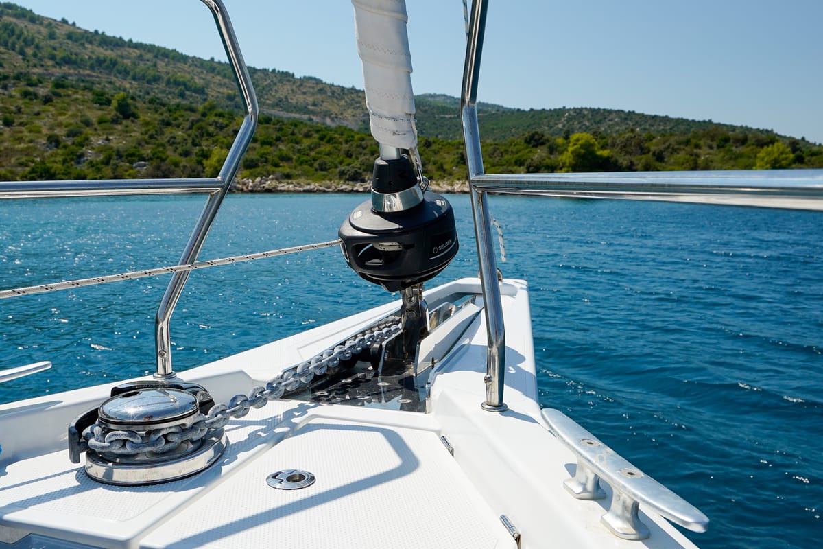 Janina, a Hanse Yachts Hanse 460 sailboat at Seget Donji, Croatia