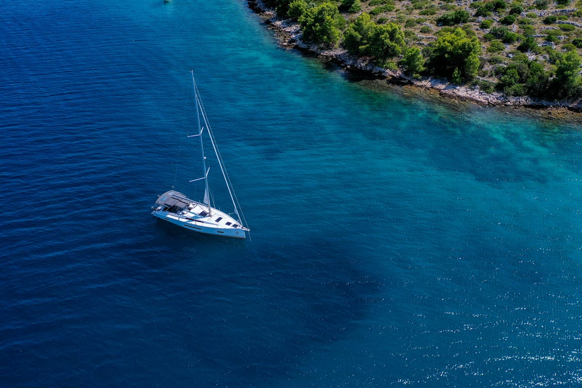Janina, a Hanse Yachts Hanse 460 sailboat at Seget Donji, Croatia