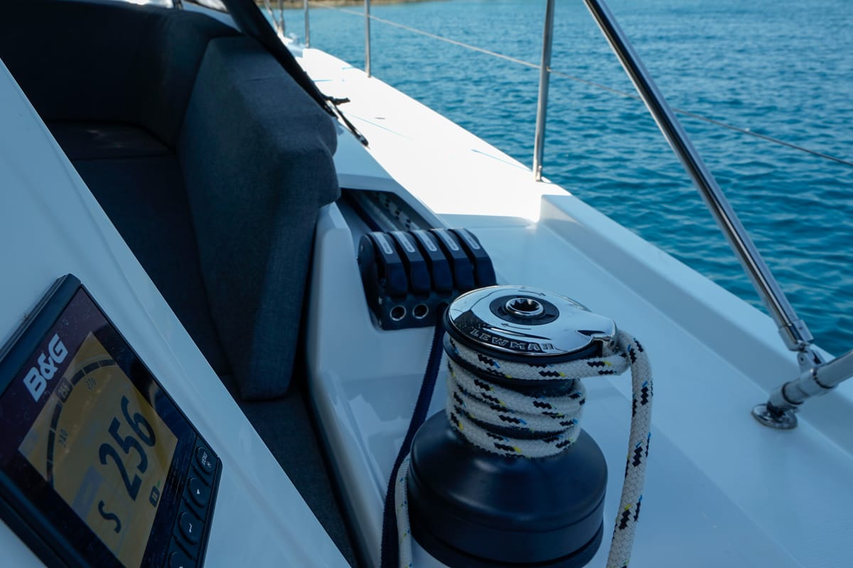 Janina, a Hanse Yachts Hanse 460 sailboat at Seget Donji, Croatia
