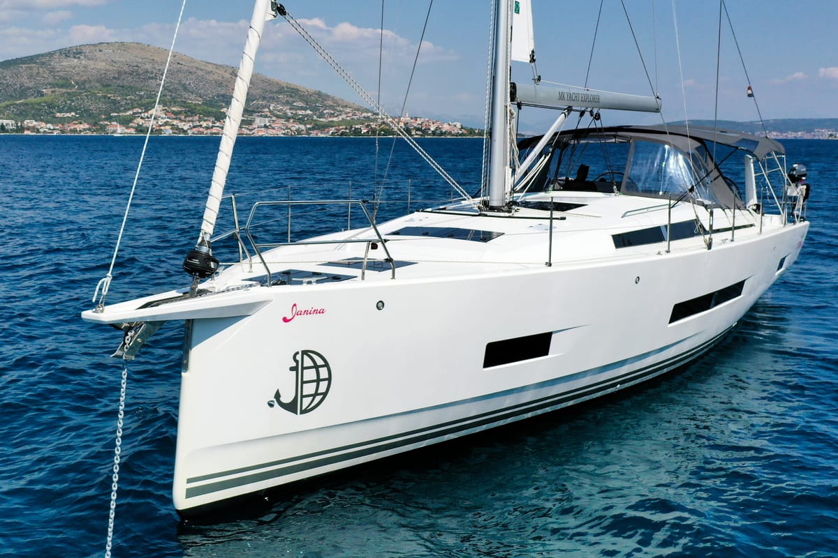 Janina, a Hanse Yachts Hanse 460 sailboat at Seget Donji, Croatia