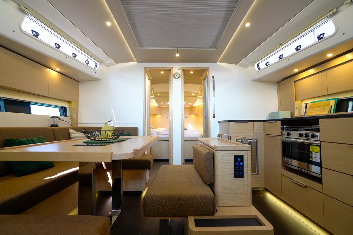 Janina, a Hanse Yachts Hanse 460 sailboat at Seget Donji, Croatia