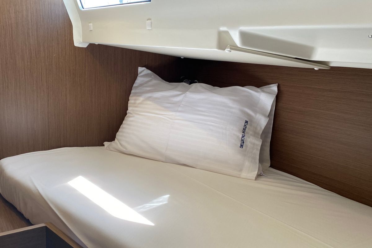 Cabin on CAPTAIN GEORGE, a Beneteau Oceanis 51.1 sailboat at Skiathos, Greece