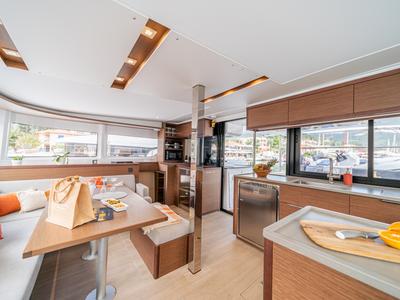 Galley of LINO, a Lagoon 46 catamaran at Municipal Unit of Lefkada, Greece