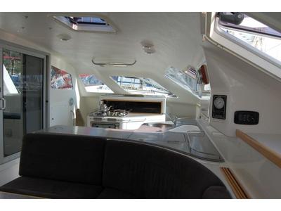 Galley of Alboran Ron Punch, a Voyage 440 catamaran at Murdeira, Cape Verde