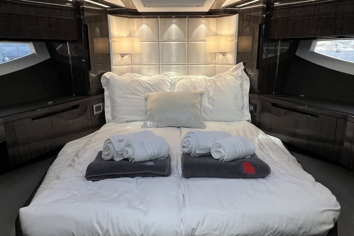 Cabin on Champ Atlantis, a Galeon 500 Fly yacht at Grad Kaštela, Croatia