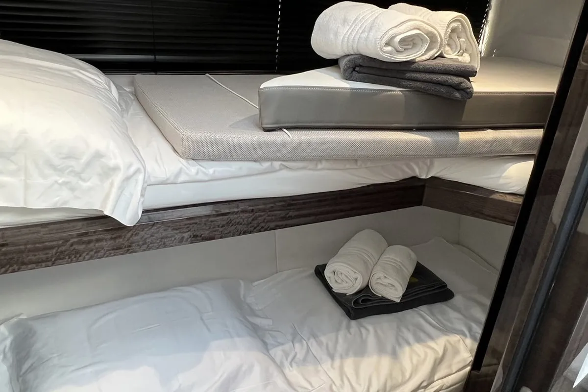 Cabin on Champ Atlantis, a Galeon 500 Fly yacht at Grad Kaštela, Croatia
