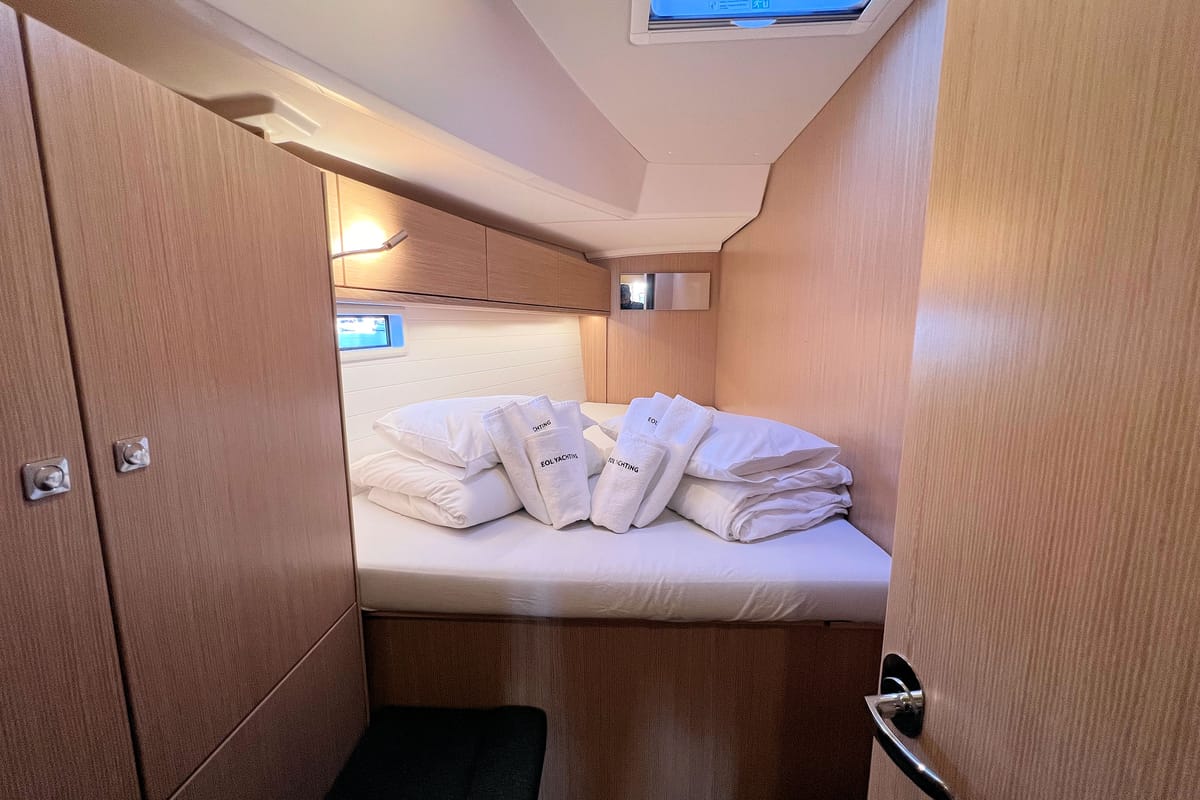 Galley of Panda IV, a Bavaria Cruiser 46 sailboat at Grad Pula, Croatia