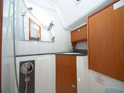 Head on MH 84, a Bavaria Cruiser 46 sailboat at Murter, Croatia