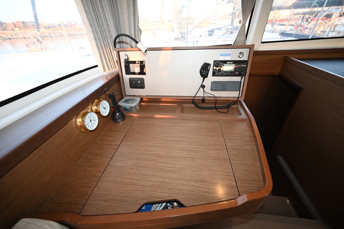 Salon of Alberta, a Lagoon 42 catamaran at Municipal Unit of Lefkada, Greece
