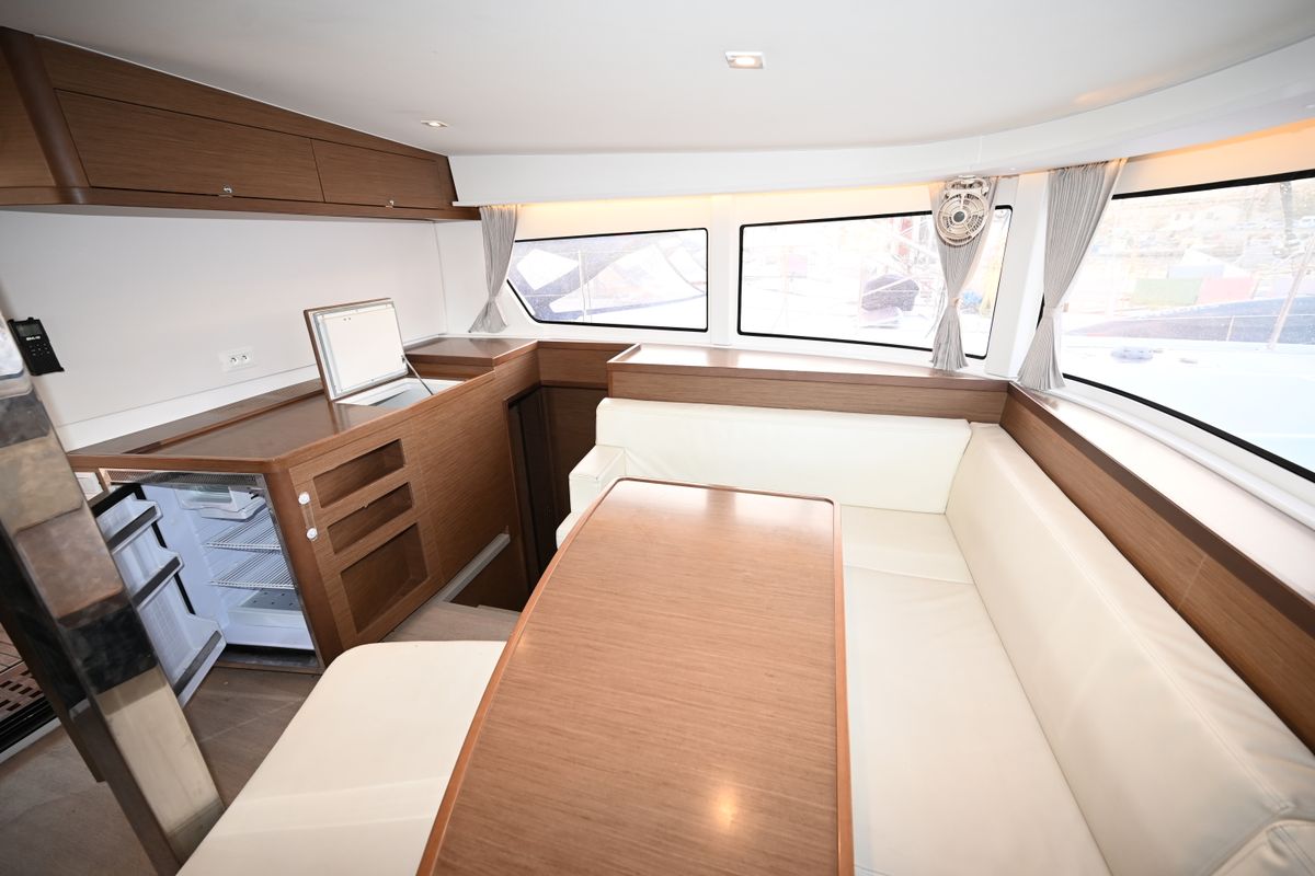 Salon of Alberta, a Lagoon 42 catamaran at Municipal Unit of Lefkada, Greece