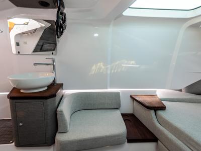 Salon of Axe, a Axopar 37 Sun Top motorboat at Grad Vodice, Croatia