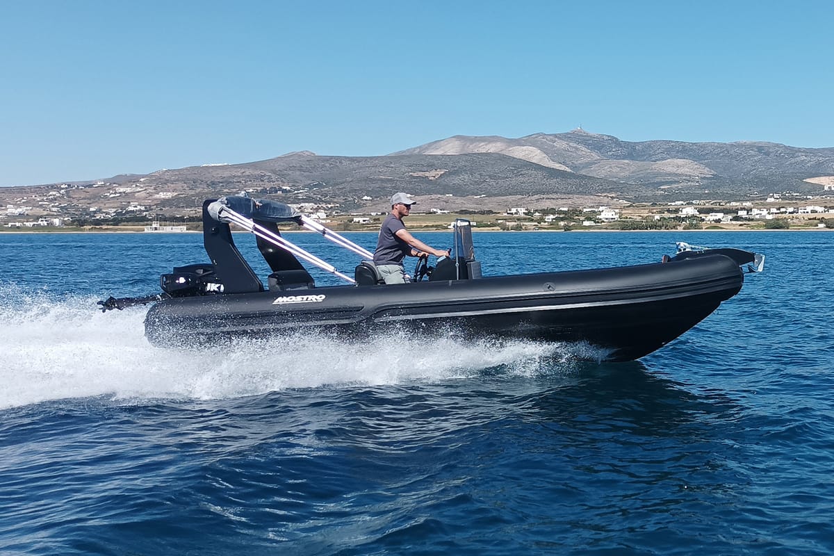 Exterior view of Triton, a Gulet Motorboat motorboat at Alyki, Greece