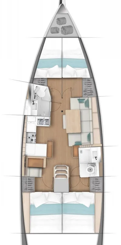 Toya III, a Jeanneau Sun Odyssey 440 sailboat at Seget Donji, Croatia