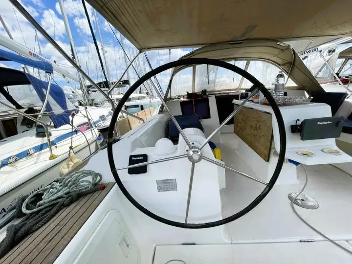 FREEDOM, a Dufour Dufour 410 Grand Large sailboat at Athens, Greece