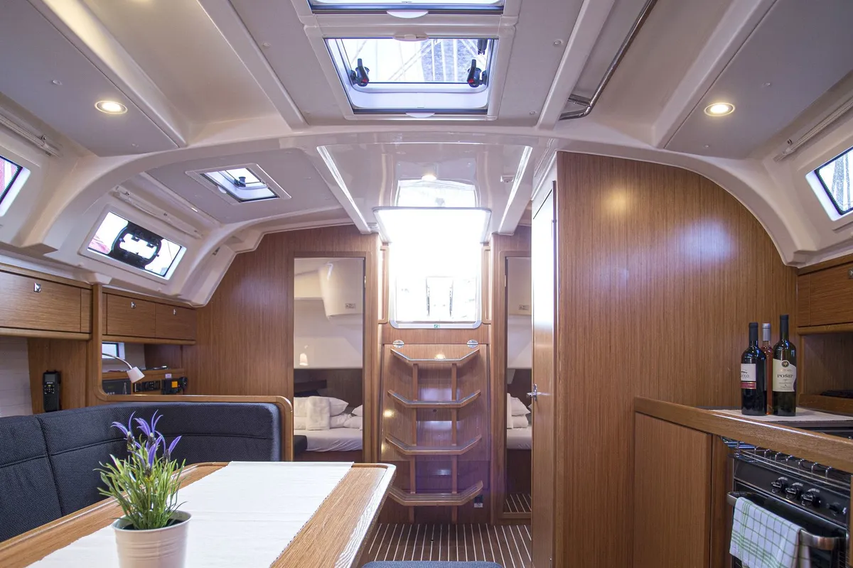 Salon of Instagram, a Bavaria Cruiser 41 sailboat at Zadar, Croatia