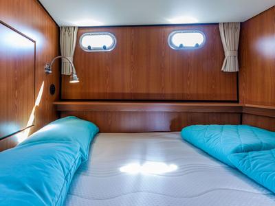 Cabin on 349GS-12, a Linssen Grand Sturdy 34.9 motorboat at Scey-sur-Saône-et-Saint-Albin, France
