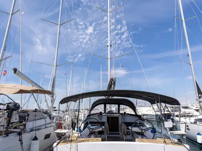 Stargazer, a Elan Impression 45 sailboat at Grad Biograd na Moru, Croatia
