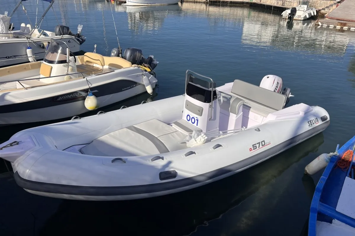 Exterior view of Selva 570 Elegance, a Gulet Motorboat motorboat at Syracuse, Italy