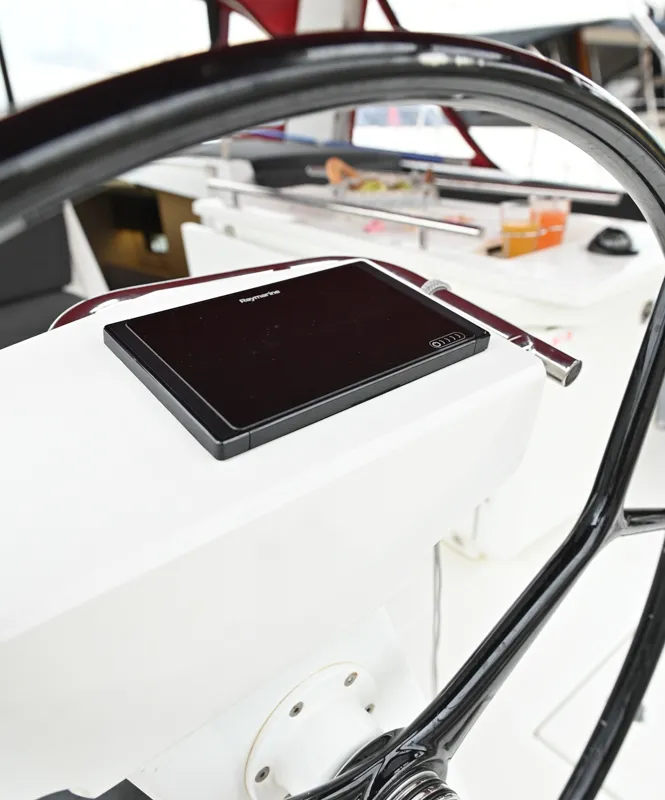 Cockpit of Andiamo, a Beneteau Oceanis 46.1 sailboat at Sami Municipal Unit, Greece