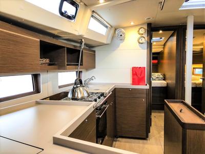 Galley of Andiamo, a Beneteau Oceanis 46.1 sailboat at Sami Municipal Unit, Greece