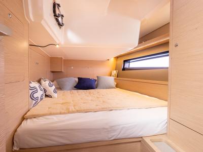 Cabin on Sunsail 41.3 Premium Plus, a Dufour 41 sailboat at Municipal Unit of Lefkada, Greece