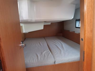 Cabin on Sunny Day, a Bavaria C38 sailboat at Punat, Croatia