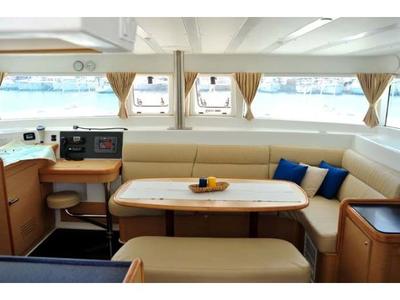 Salon of Amelia, a Lagoon 420 catamaran at Volos Municipality, Greece