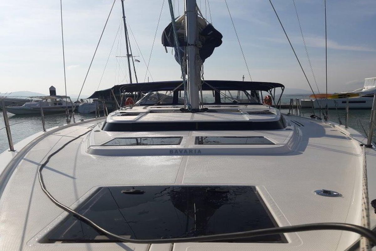 Exterior view of Southern Star, a Bavaria C45 sailboat at Mai Khao, Thailand