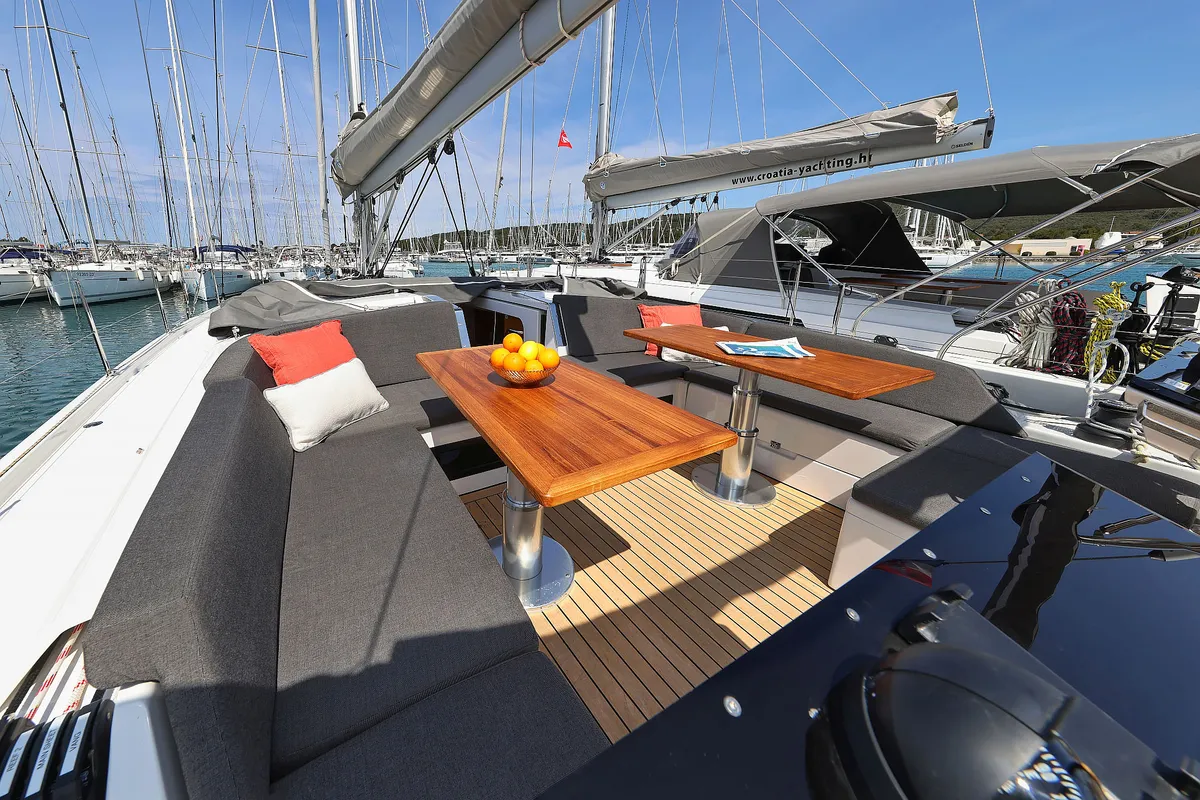 Perfect Stranger, a Hanse Yachts Hanse 460 sailboat at Općina Sukošan, Croatia