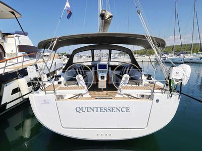 Cockpit of Quintessence, a Hanse Yachts Hanse 418 sailboat at Općina Sukošan, Croatia