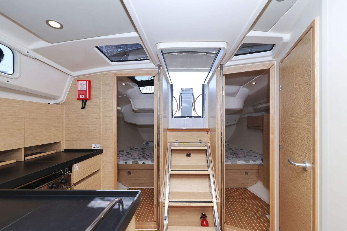 Galley of Quintessence, a Hanse Yachts Hanse 418 sailboat at Općina Sukošan, Croatia