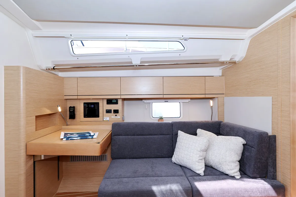 Salon of Quintessence, a Hanse Yachts Hanse 418 sailboat at Općina Sukošan, Croatia