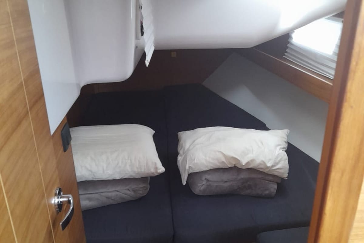 Cabin on Thetis, a Elan Impression 45.1 sailboat at Municipal Unit of Palairos, Greece