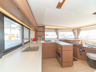 Galley of If, a Lagoon 46 catamaran at Gouvia, Greece