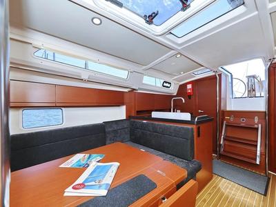 Salon of Chablis, a Hanse Yachts Hanse 388 sailboat at Seget Donji, Croatia