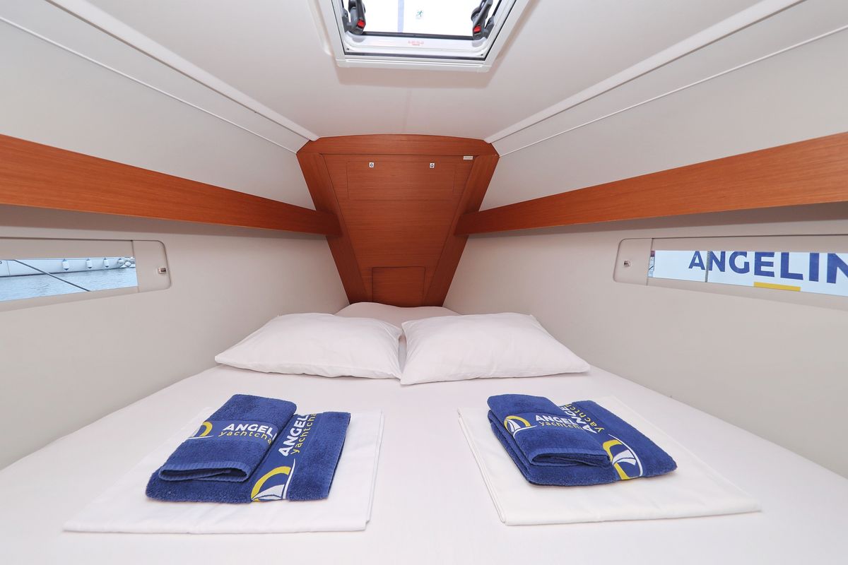 Cabin on Mona, a Dufour 412 GL sailboat at Grad Biograd na Moru, Croatia