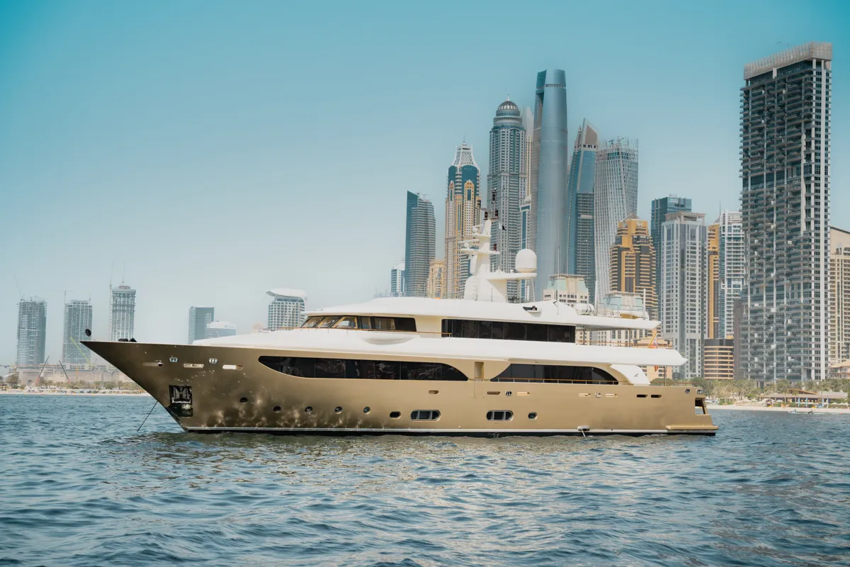 Behike, a Luxury Luxury Motor Yacht yacht at Dubai Harbour, United Arab Emirates