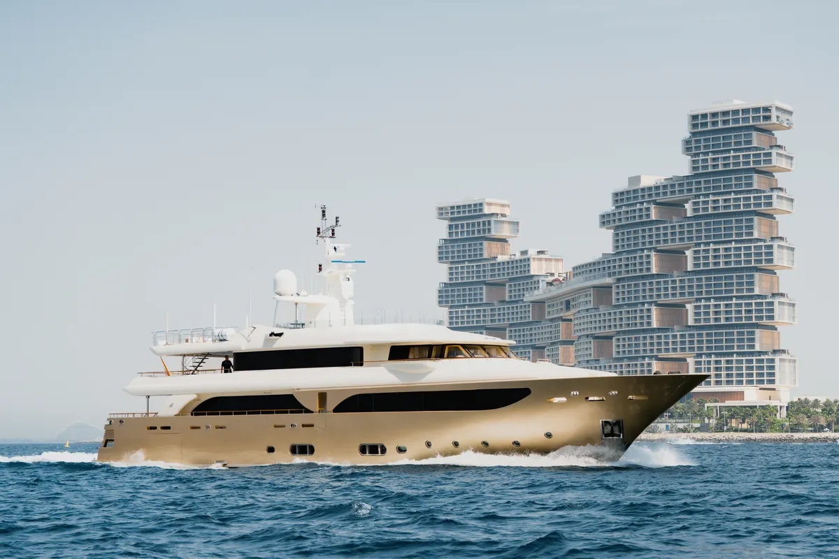 Behike, a Luxury Luxury Motor Yacht yacht at Dubai Harbour, United Arab Emirates