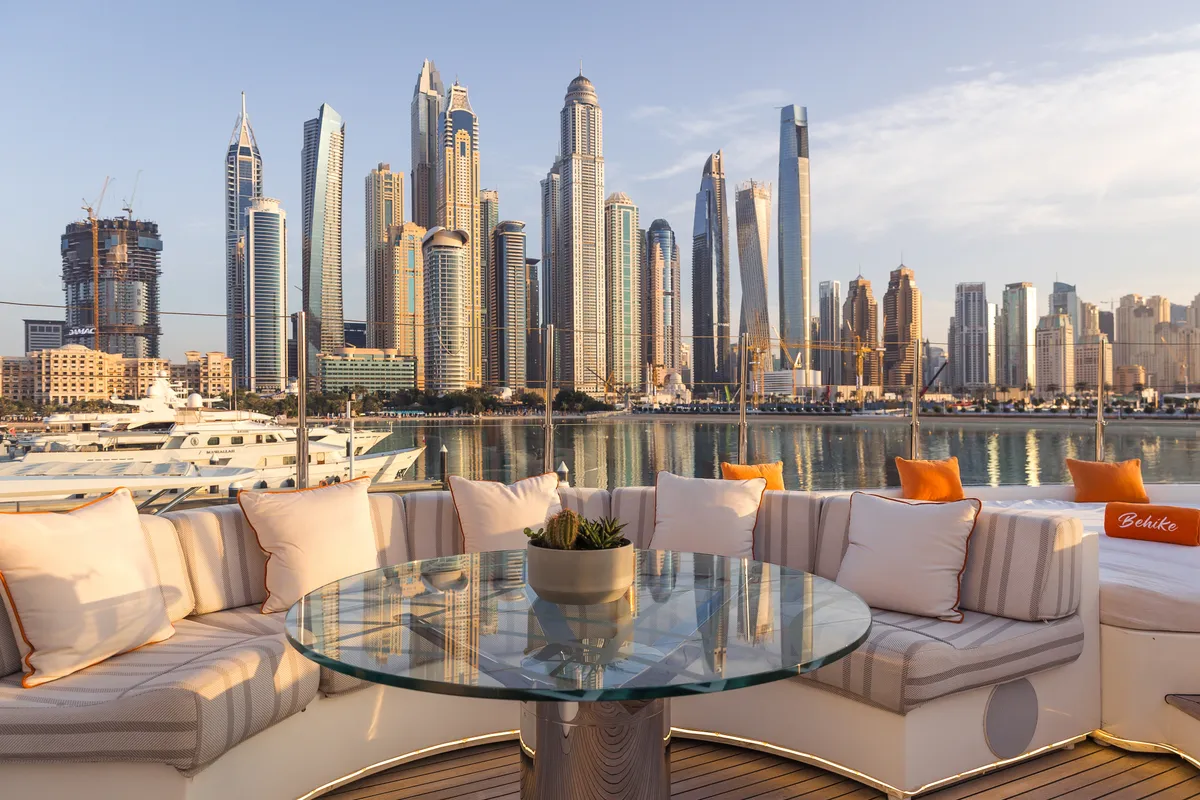 Behike, a Luxury Luxury Motor Yacht yacht at Dubai Harbour, United Arab Emirates